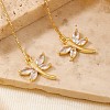 Elegant 3D Dragonfly Ear Thread ZC2846-2