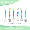 24Pcs 6 Styles Alloy Pendant Decorations HJEW-NB00197-2