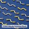 20Pcs 2 Colors Alloy Bar Connector Charmss FIND-YW0004-34-4