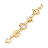 Tassel Brass Micro Pave Clear Cubic Zirconia Big Pendants KK-L271-01G-09-2