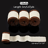 5 Yards Cotton Frayed Fringe Ribbon OCOR-WH0081-37-2