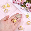 8Pcs 304 Stainless Steel Open Cuff Ring Findings STAS-BBC0010-11A-3