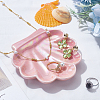 Shell Shaped Porcelain Jewelry Storage Display Trays for Rings AJEW-SP0006-06B-02-4