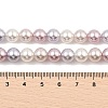 Baking Paint Pearlized Glass Pearl Round Bead Strands PEAR-H019-02C-11-2