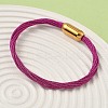 304 Stainless Steel with Polyester Metallic Cord Bracelets for Women BJEW-Z145-01G-29-3