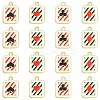 16Pcs 4 Styles Alloy Enamel Pendants ENAM-FS0001-69-1