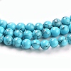 Synthetic Turquoise Beads Strands TURQ-H038-4mm-XXS09-3