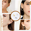 100Pcs Brass Bullet Clutch Earring Backs with Pad KK-YW0002-43G-6