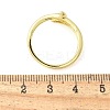 Brass Micro Pave Cubic Zirconia Cuff Rings for Women RJEW-Z084-01G-04-5