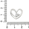 304 Stainless Steel Rhinestone Pendants STAS-P401-02P-3