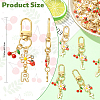 26Pcs Alloy Enamel Pendant Decorations HJEW-YW00176-3