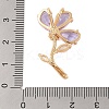 Brass Glass Pendants KK-B100-041G-4