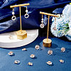 24Pcs 4 Style Electroplate Glass Pendants EGLA-SC0001-12-4