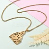201 Stainless Steel Religion Pendant Necklaces NJEW-Z058-05G-1