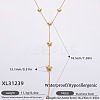 316L Surgical Stainless Steel Y Tassel Necklaces for Women FS-WGE9B28-12-1