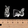 Synthetic Quartz Crystal Rabbit Figurines DJEW-Z006-01-3