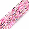 Synthetic Moonstone Beads Strands G-E573-02A-17-2