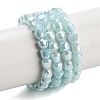 Electroplate Glass Beads Strands EGLA-D030-P4mm-B07-2