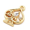 Brass Micro Pave Cubic Zirconia Pendants LS-KK-H511-01G-01-2