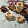 Wood Candle Holder DJEW-CJC0002-02-5