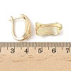 Rectangle Brass Hoop Earrings EJEW-D320-21G-5