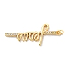 Brass Micro Pave Cubic Zirconia Pendants KK-M305-02G-1