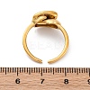 304 Stainless Steel Open Cuff Rings for Women RJEW-M060-01G-19-5