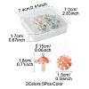 10Pcs 2 Colors Plastic Pendants KY-FS0001-34A-5