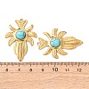 Synthetic Turquoise Pendants STAS-Z177-07G-02-3