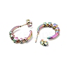 Ion Plating(IP) 304 Stainless Steel Star Stud Earring EJEW-P202-04MC-2