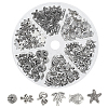 Ocean Theme 120Pcs 6 Style Tibetan Style Alloy Beads FIND-CA0003-06-1