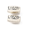 Tibetan Style Alloy European Beads TIBE-L008-27AS-1