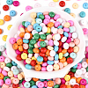 200Pcs Opaque Baking Paint Glass Seed Beads SEED-PA0001-01F-3