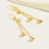 Fashionable Metal Ball Pendant Tassel Earrings for Women NY2404-1