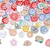 100Pcs Plastic Buttons BUTT-AR0001-34-1