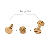 Luggage Leather Belt Brass Craft Solid Screw Rivet KK-WH0004-8mm-01C-2