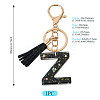 1Pc Resin Letter Keychains KEYC-TADJ0001-09Z-3
