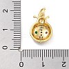 Rack Plating Brass Micro Pave Cubic Zirconia Pendants KK-Z071-84G-3
