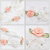 3 Yards Embroidery Flower Polyester Lace Trim OCOR-GF0002-54-6