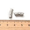 304 Stainless Steel Curved Tube Beads STAS-I321-27P-3