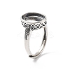 925 Sterling Silver Adjustable Ring Components STER-C011-10AS-1