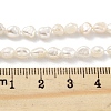 Natural Keshi Pearl Cultured Freshwater Pearl Beads Strands PEAR-P062-25B-X-5