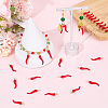 30Pcs Rack Plating Alloy Enamel Pendants FIND-SC0014-82G-3