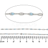 Brass Dapped Chains AJEW-Q153-02P-08-2