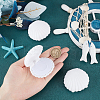 3Pcs Shell Shaped Velvet Jewelry Storage Boxes AJEW-SC0002-94-3