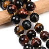 Three-Color Natural Tiger Eye Beads Strands G-C249-A29-16mm-1