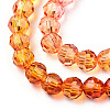 Transparent Glass Beads Strands X-GLAA-E036-07K-4