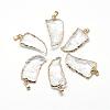 Natural Quartz Crystal Pendants G-Q492-01-1