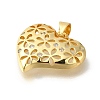 Rack Plating Brass with Cubic Zirconia Pendants KK-Z086-12G-02-2