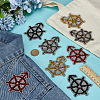 8Pcs 4 Colors Helm Resin Hotfix Rhinestone PATC-FG0002-94-4